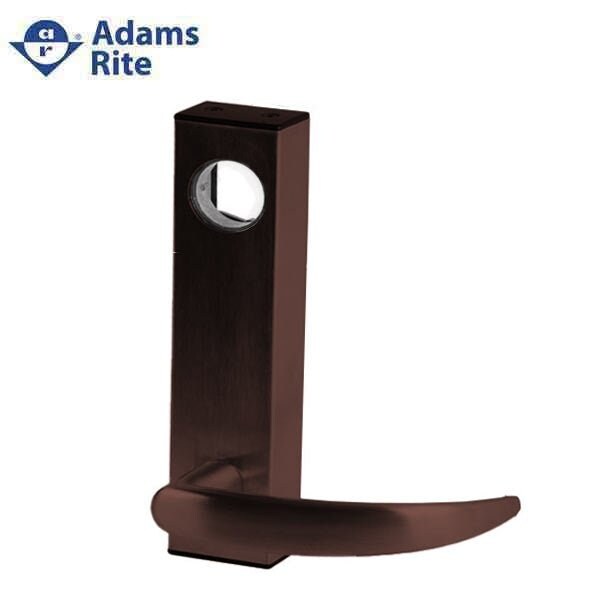 AdamsRite Entry Trim, 01 Curve Lever, With Cylinder Hole, SVR Exit Devices, Oil Rubbed Bronze